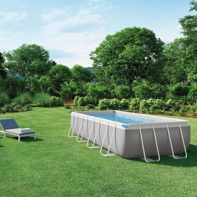 Piscine Prism Intex Frame rectangulaire 4.88×2.44×1.07m 26792NP