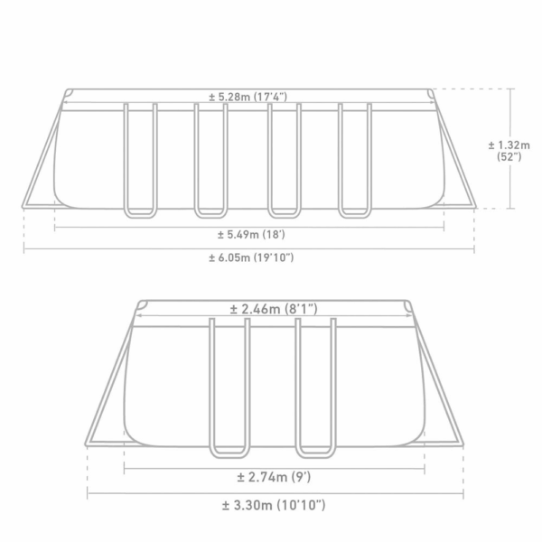 Piscine Ultra XTR rectangulaire 5,49 x 2,74 x 1,32 m – Image 7